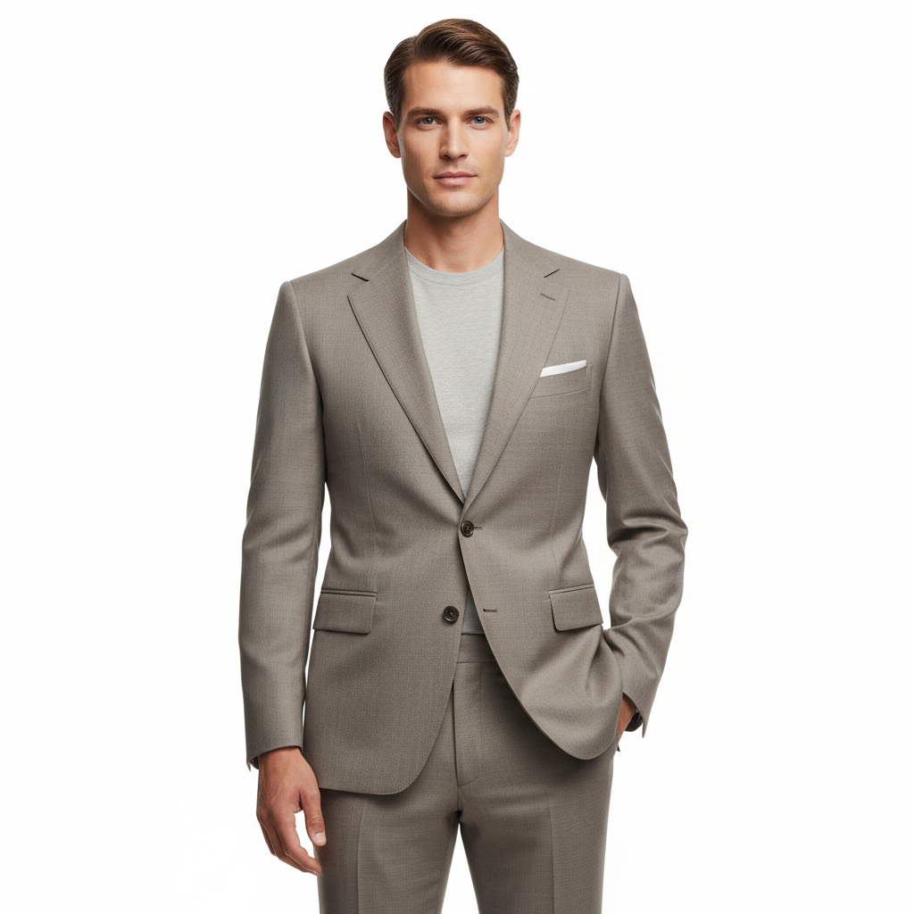 Urban Tailored Blazer – Stone Taupe – Model