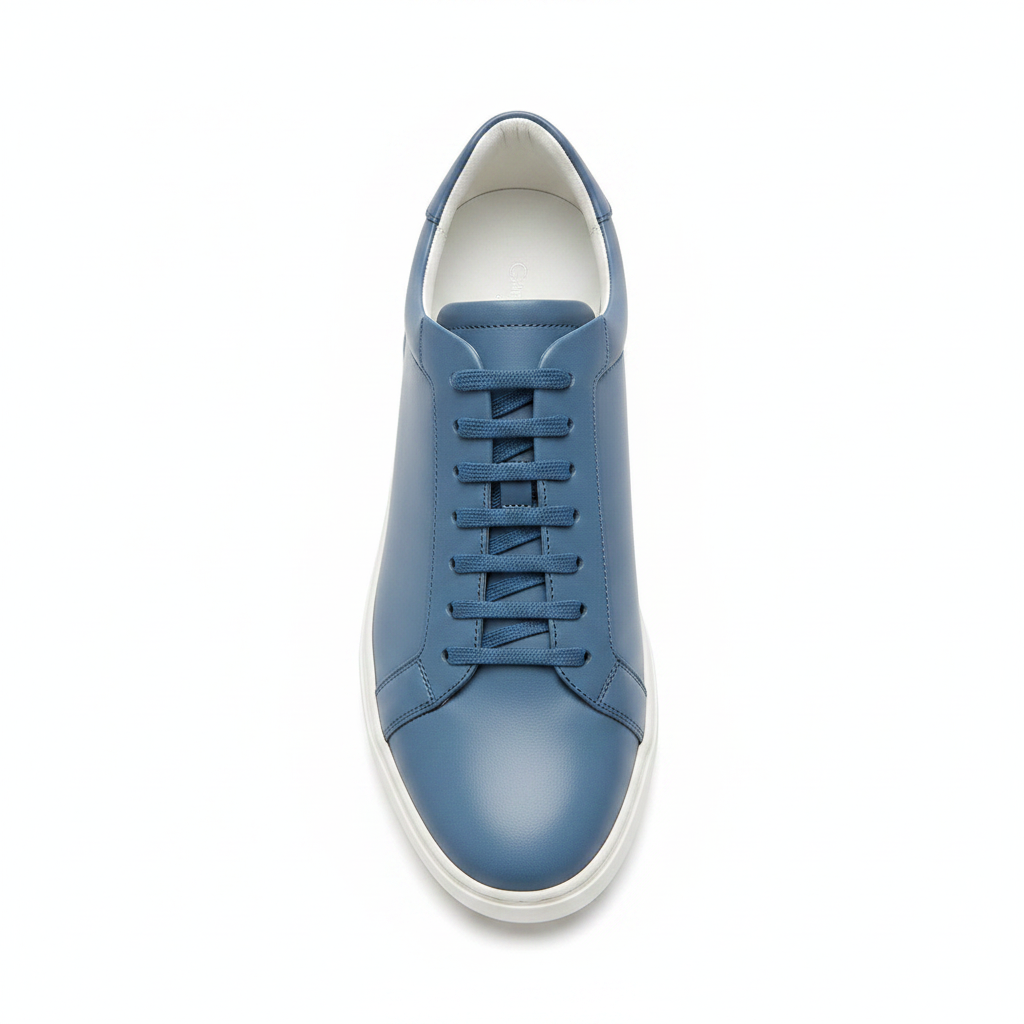 Urban Leather Sneakers in Glacier Blue – Top view