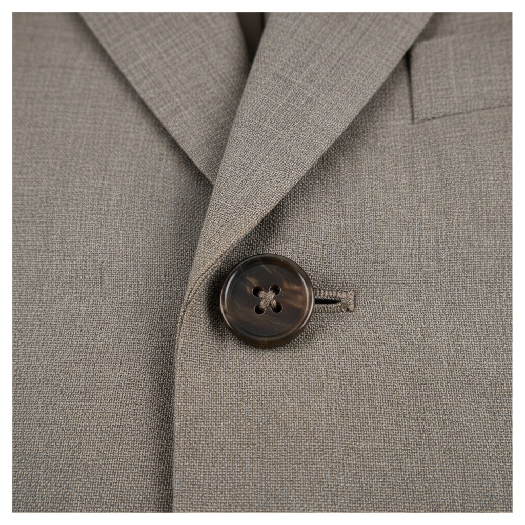 Urban Tailored Blazer – Stone Taupe – Fabric Detail