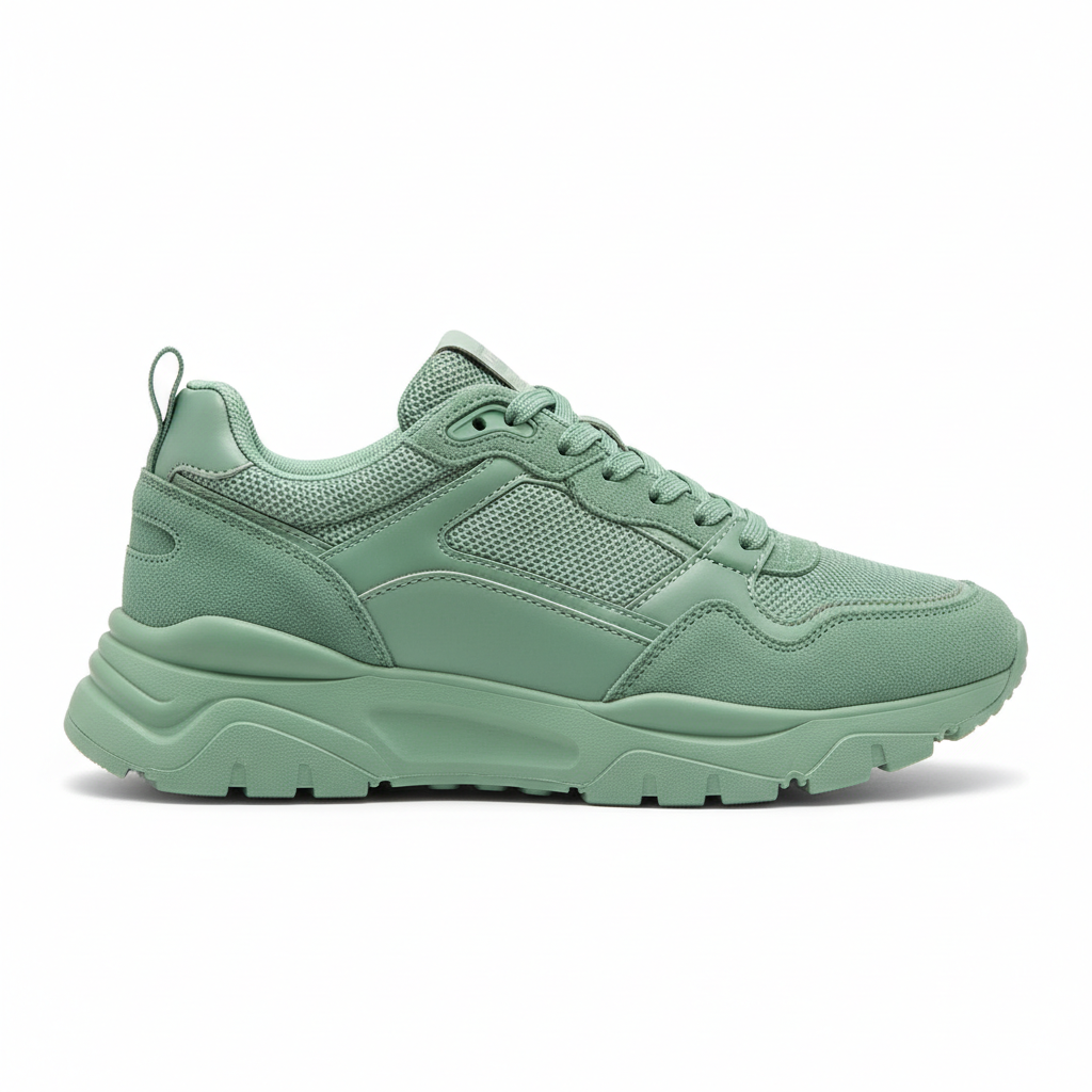 Everyday Sneakers in Pistachio Green – Side View