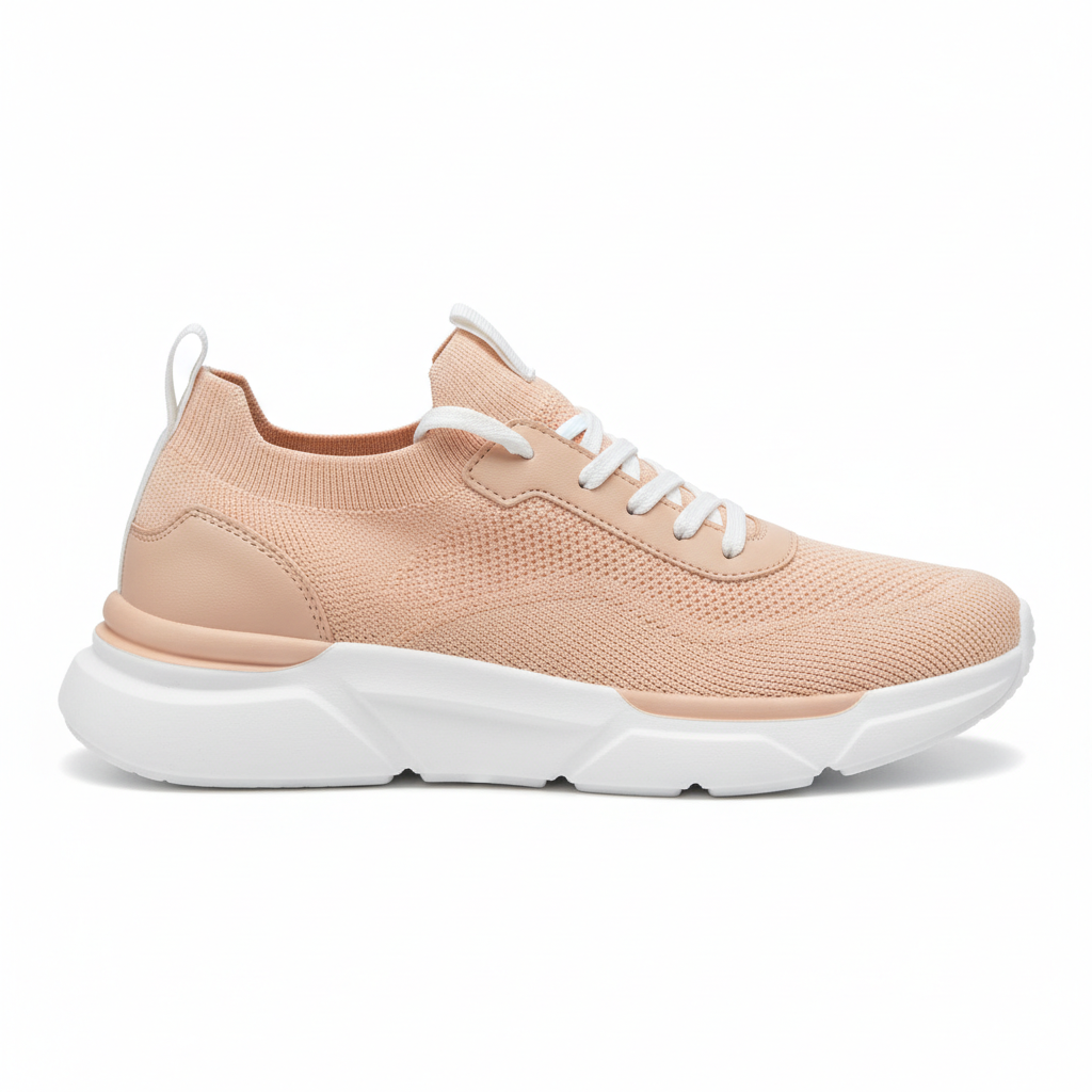 Everyday Sneakers in Champagne Peach – Side View