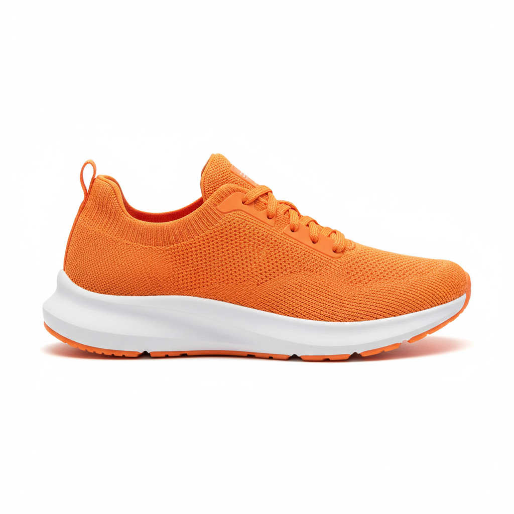 Everyday Sneakers in Sunset Orange – Side View
