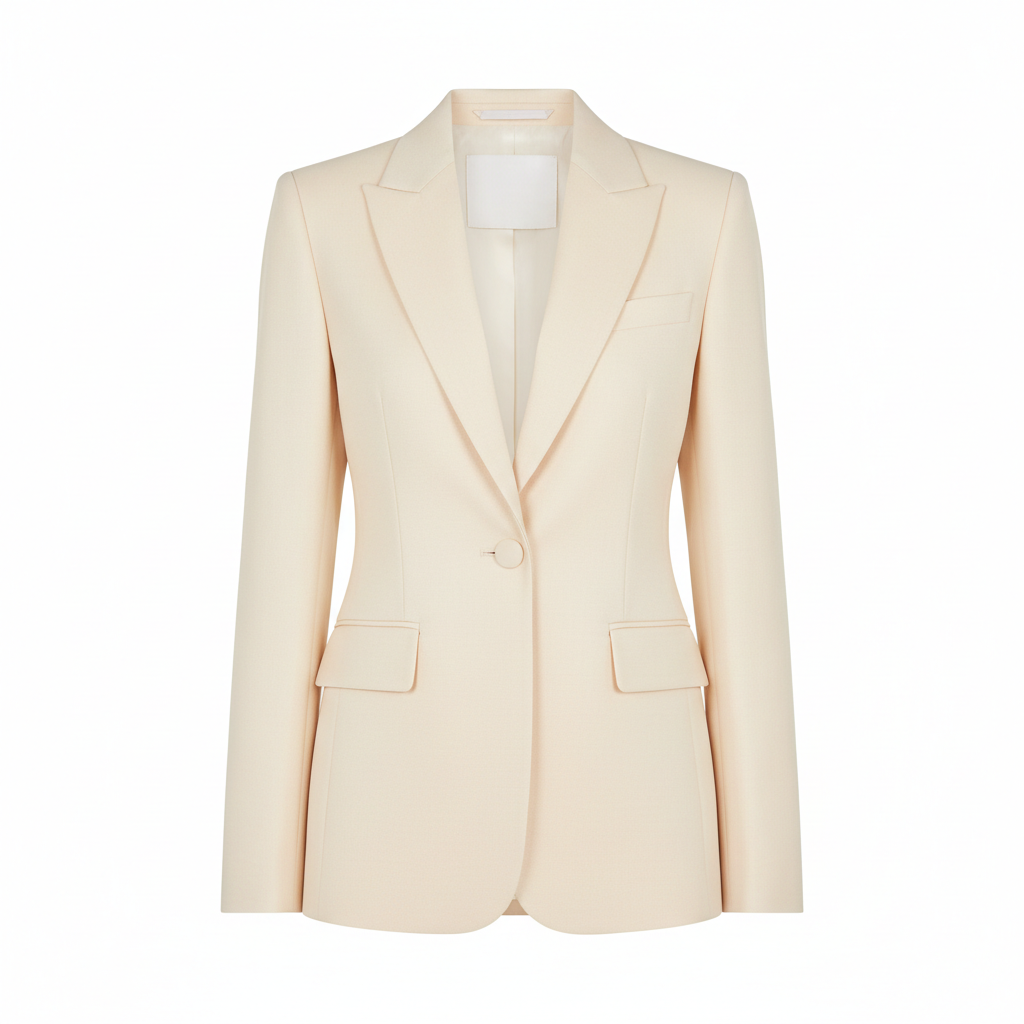 Classic Verge Blazer Champagne Cream – Hero