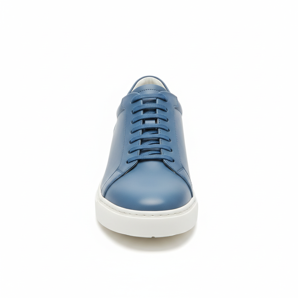Urban Leather Sneakers in Glacier Blue – Hero view