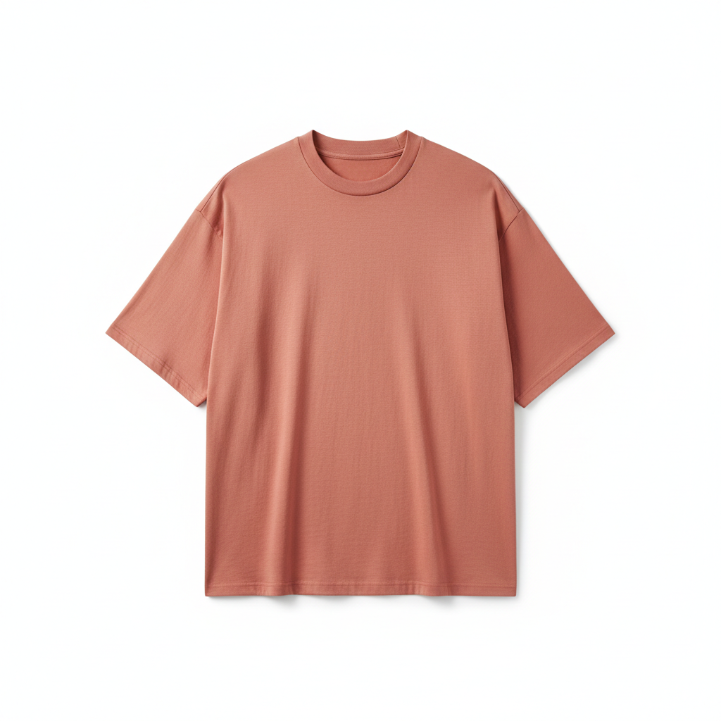 Relaxed Oversized T-Shirt – Dusty Coral – Hero