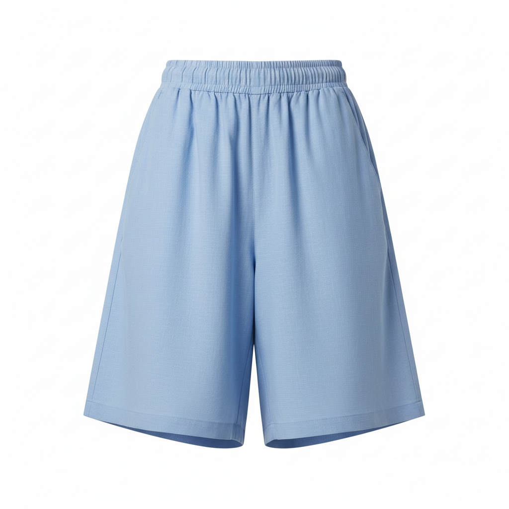 Classic Wide Shorts in Sky Blue – Hero