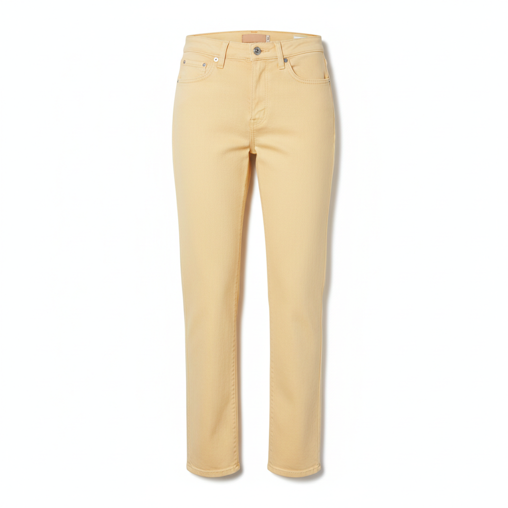 Classic Straight Jeans – Butter Yellow – Hero